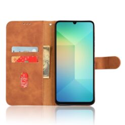 Kryty na mobil | Peňaženkové puzdro Solid hnedé – Samsung Galaxy A06 | Kryty na mobil