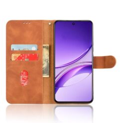 Kryty na mobil | Peňaženkové puzdro Solid hnedé – Vivo V50 Lite | Kryty na mobil