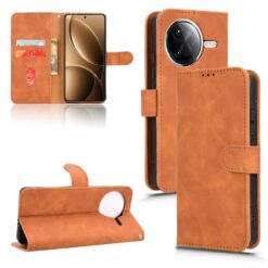 Kryty na mobil | Peňaženkové puzdro Solid hnedé – Xiaomi Poco F7 Pro / F7 Ultra | Kryty na mobil