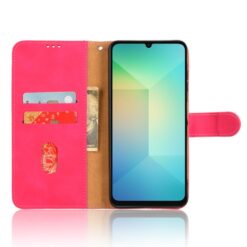 Peňaženkové puzdro Solid ružové – Samsung Galaxy A06 | Kryty na mobil Kryty na mobil | Peňaženkové puzdro Solid ružové – Samsung Galaxy A06 | Kryty na mobil