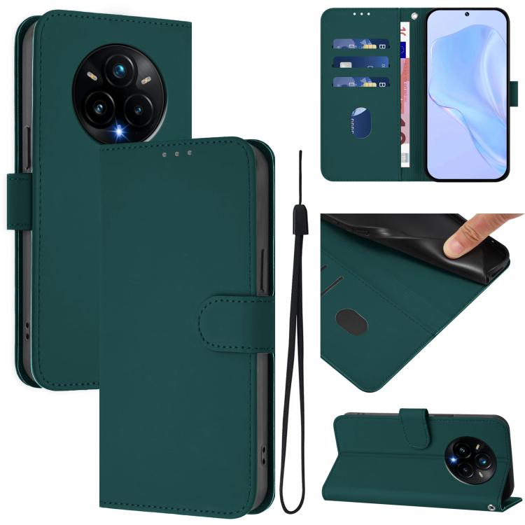 Peňaženkové puzdro Solid zelené – Realme 14 Pro+ (14 Pro Plus) | Kryty na mobil Kryty na mobil | Peňaženkové puzdro Solid zelené – Realme 14 Pro+ (14 Pro Plus) | Kryty na mobil
