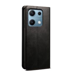 Kryty na mobil | Peňaženkové puzdro Wax case čierne – Xiaomi Redmi Note 14S | Kryty na mobil