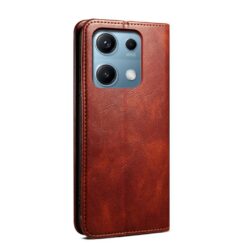 Kryty na mobil | Peňaženkové puzdro Wax case hnedé – Xiaomi Redmi Note 14S | Kryty na mobil