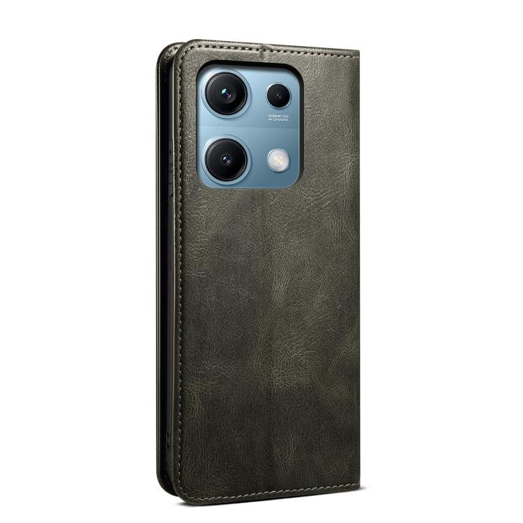 Peňaženkové puzdro Wax case zelené – Xiaomi Redmi Note 14S | Kryty na mobil Kryty na mobil | Peňaženkové puzdro Wax case zelené – Xiaomi Redmi Note 14S | Kryty na mobil
