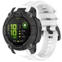 Remienok Solid Wristband biely pre Garmin Instinct 3 Solar 50mm / Instinct 3 AMOLED 50mm