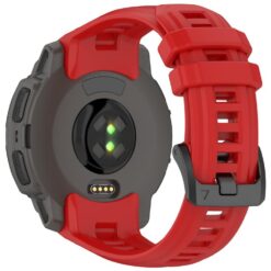 Kryty na mobil | Remienok Solid Wristband červený pre Garmin Instinct E 45mm | Kryty na mobil