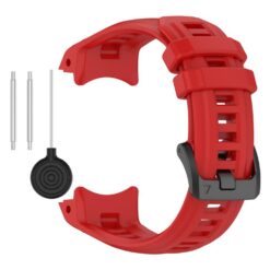 Kryty na mobil | Remienok Solid Wristband červený pre Garmin Instinct E 45mm | Kryty na mobil
