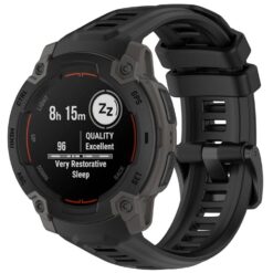 Kryty na mobil | Remienok Solid Wristband čierny pre Garmin Instinct E 45mm | Kryty na mobil