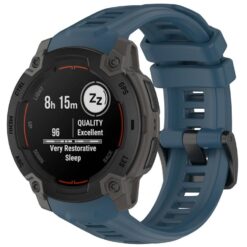 Kryty na mobil | Remienok Solid Wristband modrý pre Garmin Instinct E 45mm | Kryty na mobil