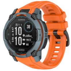 Kryty na mobil | Remienok Solid Wristband oranžový pre Garmin Instinct 3 Solar 50mm / Instinct 3 AMOLED 50mm | Kryty na mobil