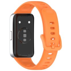 Kryty na mobil | Remienok Solid Wristband oranžový pre Huawei Band 8 / 9 / 10 | Kryty na mobil