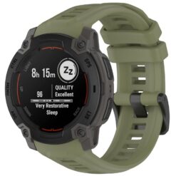 Kryty na mobil | Remienok Solid Wristband zelený pre Garmin Instinct E 45mm | Kryty na mobil