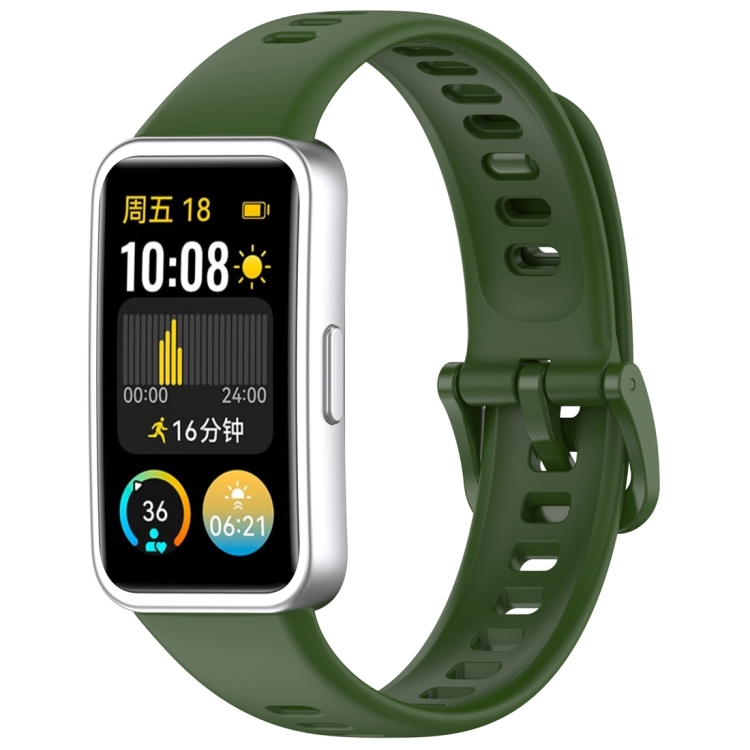 Remienok Solid Wristband zelený pre Huawei Band 8 / 9 / 10 | Kryty na mobil Kryty na mobil | Remienok Solid Wristband zelený pre Huawei Band 8 / 9 / 10 | Kryty na mobil