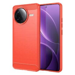 Zadný kryt Carbon červený – Xiaomi Poco F7 Pro