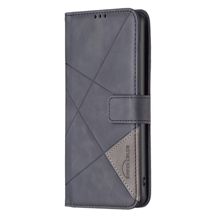 Knižkové puzdro Rhombus čierne – Samsung Galaxy Xcover 7 Pro | Kryty na mobil Kryty na mobil | Knižkové puzdro Rhombus čierne – Samsung Galaxy Xcover 7 Pro | Kryty na mobil