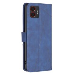 Kryty na mobil | Knižkové puzdro Rhombus modré – Samsung Galaxy Xcover 7 Pro | Kryty na mobil