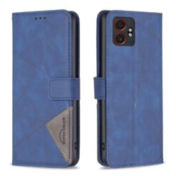 Kryty na mobil | Knižkové puzdro Rhombus modré – Samsung Galaxy Xcover 7 Pro | Kryty na mobil