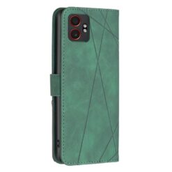 Kryty na mobil | Knižkové puzdro Rhombus zelené – Samsung Galaxy Xcover 7 Pro | Kryty na mobil