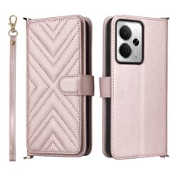 Peňaženkové puzdro Arrow card case ružové – Realme 14T 5G | Kryty na mobil Kryty na mobil | Peňaženkové puzdro Arrow card case ružové – Realme 14T 5G | Kryty na mobil