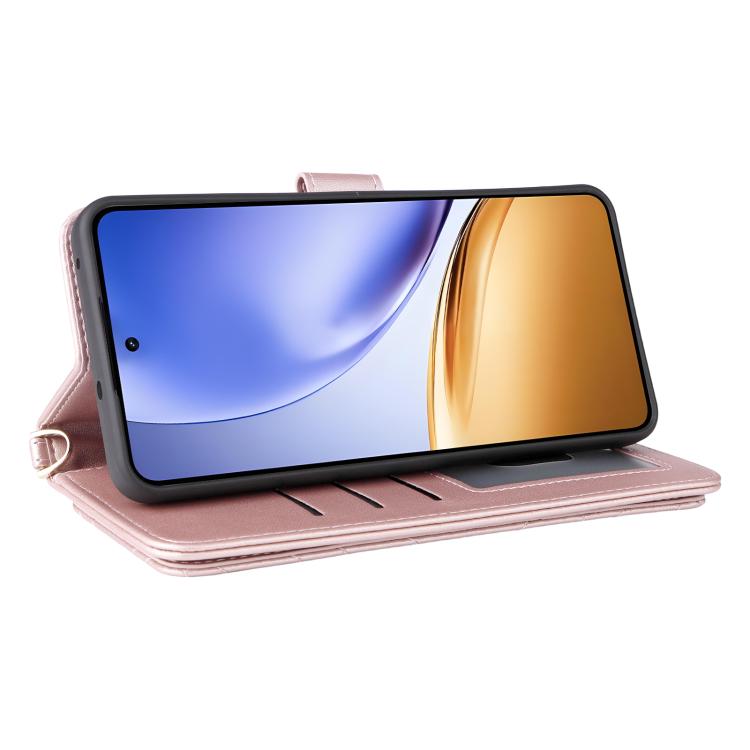 Peňaženkové puzdro Arrow card case ružové – Realme 14T 5G | Kryty na mobil Kryty na mobil | Peňaženkové puzdro Arrow card case ružové – Realme 14T 5G | Kryty na mobil