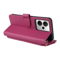 Peňaženkové puzdro Arrow card case tmavoružové – Realme 14T 5G | Kryty na mobil Kryty na mobil | Peňaženkové puzdro Arrow card case tmavoružové – Realme 14T 5G | Kryty na mobil