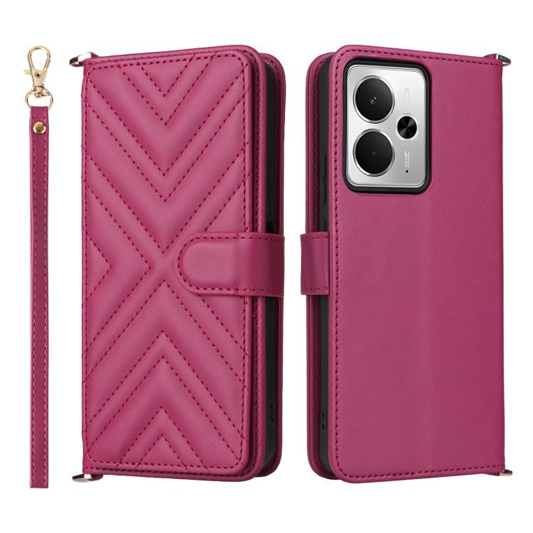 Peňaženkové puzdro Arrow card case tmavoružové – Realme 14T 5G | Kryty na mobil Kryty na mobil | Peňaženkové puzdro Arrow card case tmavoružové – Realme 14T 5G | Kryty na mobil
