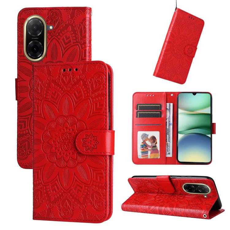 Peňaženkové puzdro Embossing Pattern Slnečnica červené – Xiaomi Redmi A5 | Kryty na mobil Kryty na mobil | Peňaženkové puzdro Embossing Pattern Slnečnica červené – Xiaomi Redmi A5 | Kryty na mobil