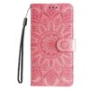 Kryty na mobil | Peňaženkové puzdro Embossing Pattern Slnečnica zelené – Google Pixel 9a | Kryty na mobil
