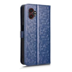 Kryty na mobil | Peňaženkové puzdro Honeycomb Dot Texture Case modré – Samsung Galaxy Xcover 7 Pro | Kryty na mobil
