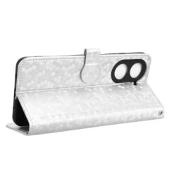 Kryty na mobil | Peňaženkové puzdro Honeycomb Dot Texture Case strieborné – Xiaomi Redmi A5 | Kryty na mobil