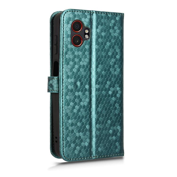 Peňaženkové puzdro Honeycomb Dot Texture Case zelené – Samsung Galaxy Xcover 7 Pro | Kryty na mobil Kryty na mobil | Peňaženkové puzdro Honeycomb Dot Texture Case zelené – Samsung Galaxy Xcover 7 Pro | Kryty na mobil