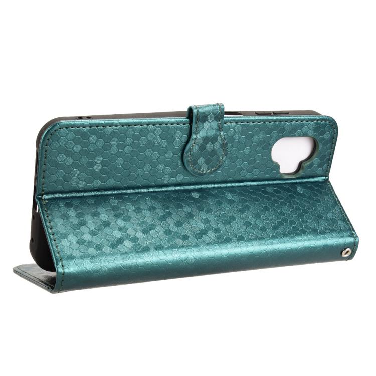 Peňaženkové puzdro Honeycomb Dot Texture Case zelené – Samsung Galaxy Xcover 7 Pro | Kryty na mobil Kryty na mobil | Peňaženkové puzdro Honeycomb Dot Texture Case zelené – Samsung Galaxy Xcover 7 Pro | Kryty na mobil