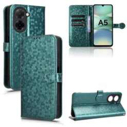 Peňaženkové puzdro Honeycomb Dot Texture Case zelené – Xiaomi Redmi A5 | Kryty na mobil Kryty na mobil | Peňaženkové puzdro Honeycomb Dot Texture Case zelené – Xiaomi Redmi A5 | Kryty na mobil