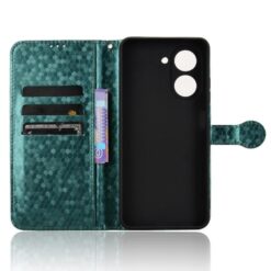 Peňaženkové puzdro Honeycomb Dot Texture Case zelené – Xiaomi Redmi A5 | Kryty na mobil Kryty na mobil | Peňaženkové puzdro Honeycomb Dot Texture Case zelené – Xiaomi Redmi A5 | Kryty na mobil