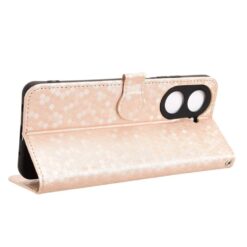 Kryty na mobil | Peňaženkové puzdro Honeycomb Dot Texture Case zlaté – Xiaomi Redmi A5 | Kryty na mobil
