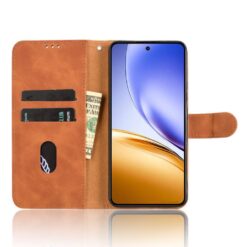Peňaženkové puzdro Solid hnedé – Realme 14 5G | Kryty na mobil Kryty na mobil | Peňaženkové puzdro Solid hnedé – Realme 14 5G | Kryty na mobil