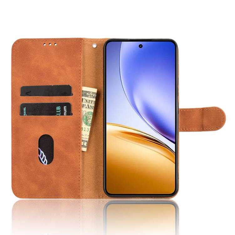 Peňaženkové puzdro Solid hnedé – Realme 14 5G | Kryty na mobil Kryty na mobil | Peňaženkové puzdro Solid hnedé – Realme 14 5G | Kryty na mobil