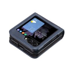 Kryty na mobil | Puzdro Embossing Pattern Motýľ modré – Samsung Galaxy Z Flip 5 | Kryty na mobil