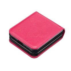 Puzdro Embossing Pattern Motýľ tmavoružové – Samsung Galaxy Z Flip 5 | Kryty na mobil Kryty na mobil | Puzdro Embossing Pattern Motýľ tmavoružové – Samsung Galaxy Z Flip 5 | Kryty na mobil