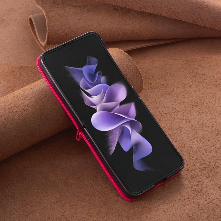 Puzdro Embossing Pattern Motýľ tmavoružové – Samsung Galaxy Z Flip 5 | Kryty na mobil Kryty na mobil | Puzdro Embossing Pattern Motýľ tmavoružové – Samsung Galaxy Z Flip 5 | Kryty na mobil