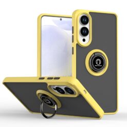 Kryty na mobil | Odolný kryt Shadow Ring case žltý – Samsung Galaxy S25 Edge | Kryty na mobil