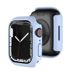 Kryty na mobil | Puzdro Soft Case bledomodré pre Apple Watch Series 9 / 8 / 7 45mm | Kryty na mobil