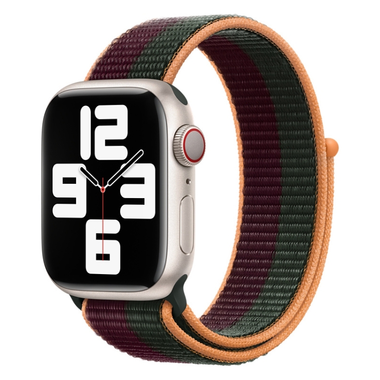 Remienok Cloth Wristband fialovo-zelený pre Apple Watch | Kryty na mobil Kryty na mobil | Remienok Cloth Wristband fialovo-zelený pre Apple Watch | Kryty na mobil