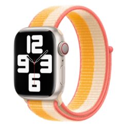 Remienok Sport Wristband žlto-biely pre Apple Watch