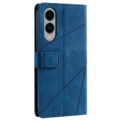 Knižkové puzdro Rhombus modré – Samsung Galaxy S25 Edge | Kryty na mobil Kryty na mobil | Knižkové puzdro Rhombus modré – Samsung Galaxy S25 Edge | Kryty na mobil