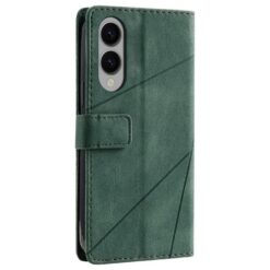 Knižkové puzdro Rhombus zelené – Samsung Galaxy S25 Edge | Kryty na mobil Kryty na mobil | Knižkové puzdro Rhombus zelené – Samsung Galaxy S25 Edge | Kryty na mobil