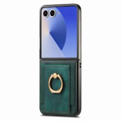 Kryty na mobil | Kryt Pouch Case zelený – Samsung Galaxy Z Flip 7 | Kryty na mobil