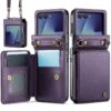 Kryty na mobil | Multifunkčné peňaženkové puzdro CaseMe Business case ružové – Samsung Galaxy Z Flip 7 | Kryty na mobil