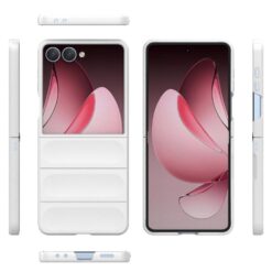Kryty na mobil | Odolný kryt Magic Shield biely – Samsung Galaxy Z Flip 7 | Kryty na mobil