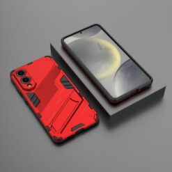 Kryty na mobil | Odolný Kryt Punk armor case červený – Samsung Galaxy S25 Edge | Kryty na mobil